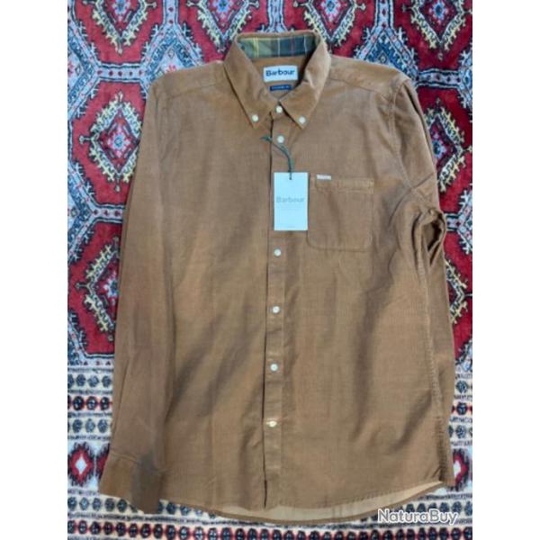 BARBOUR chemise RAMSEY en velours brown