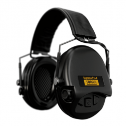 Casque Anti-Bruit Électronique Sordin Supreme Pro X Slim Cuir - noir