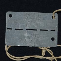 PLAQUE D'IDENTITE KR.GEF. STALAG. V.A  Nr.30300 - PRISONNIER DE GUERRE-1939/1945