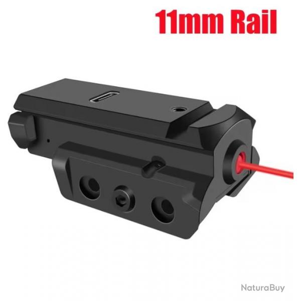 Laser rouge rechargeable pour rail de 11 mm