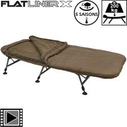 Bed Chair Fox Flatliner X All Seasons System 6 pieds 5 Saisons