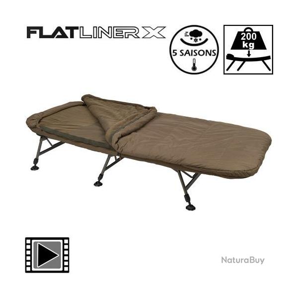 Bed Chair Fox Flatliner X All Seasons System 6 pieds 5 Saisons