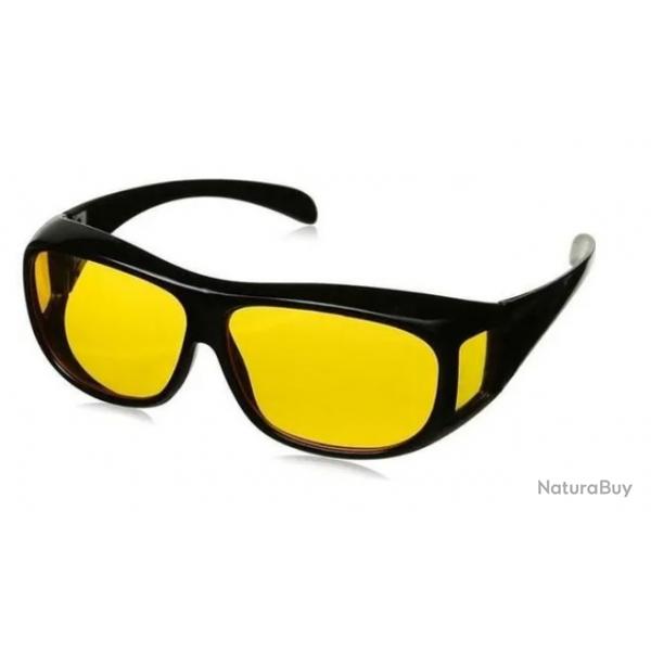 Lunettes Vision Nocturne HD - Verres Jaunes Anti-blouissement pour Conduite et Activits Outdoor