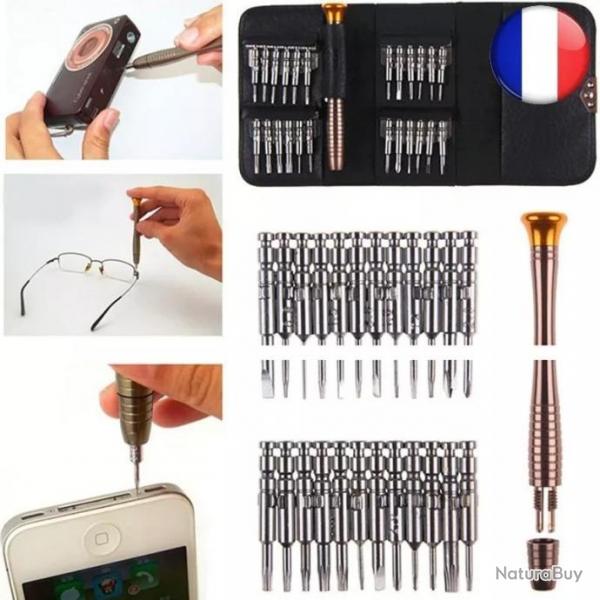 25 En 1 Torx Tournevis Mobile Tlphone Repair Tool Kit Multitool Outils Montre