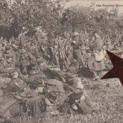 CPA- Militaire  Les Grandes Manoeuvres du Nord Ouest - Avant le combat N°824