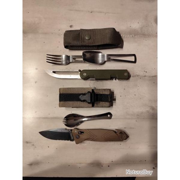 Lot de couteaux de bivouac arme de terre