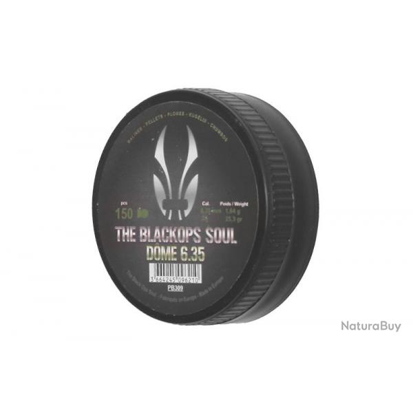 Plombs Dômés calibre 6.35mm Black Ops par 150