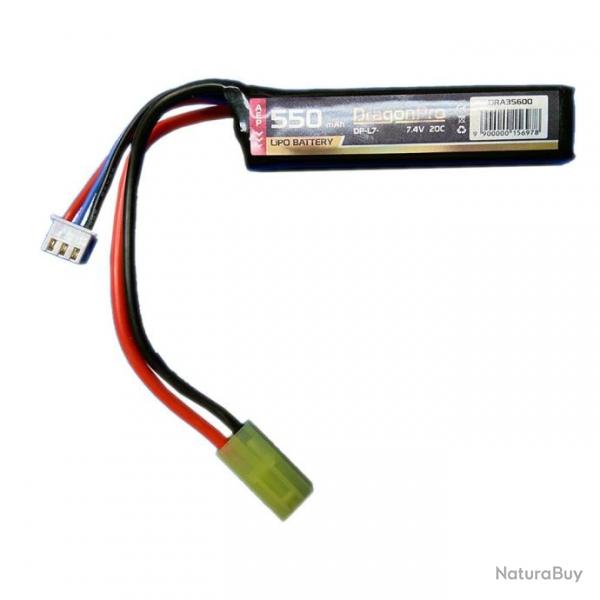 Batterie LiPo 7,4V Stick 550 mAh 20C (Dragon Pro)