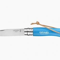 Opinel N°07 Inox Baroudeur Bleu Cyan