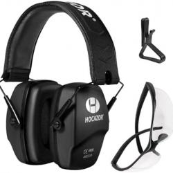 HOCAZOR HZ03 Casque Anti Bruit Tir Sportif, Confortable et Pliable