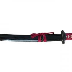 FUDOSHIN - Wakizashi Maru rouge et noir (W712)