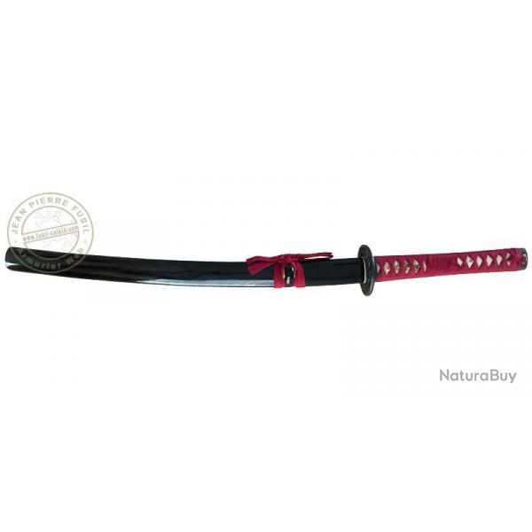 FUDOSHIN - Wakizashi Maru rouge et noir (W712)