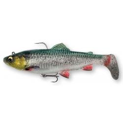 Leurre Souple SAVAGE GEAR 4D Trout Rattle Shad 17cm Green Silver