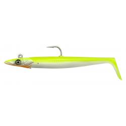 Leurre Souple SAVAGE GEAR Sandeel V2 15.5cm à l'unité Lemon Back