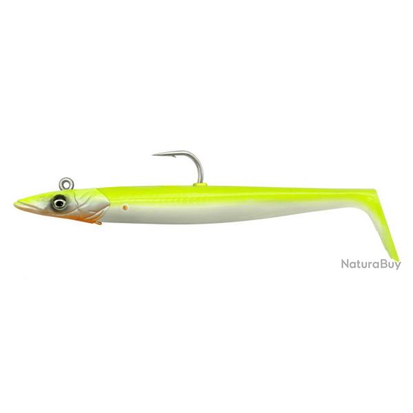 Leurre Souple SAVAGE GEAR Sandeel V2 15.5cm  l'unit Lemon Back