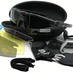 Lunettes de protection tactiques professionnelles Ballistic 3.0 - Lunettes militaires 100 % UV400 TR