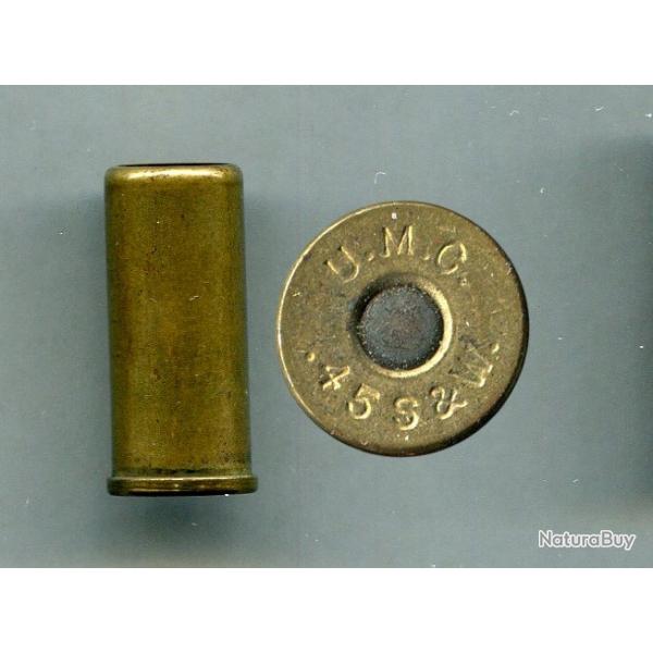 .45 S&W Schofield US  blanc - RARE - marquage : U.M.C. .45 S.&W. - amorce cuivre