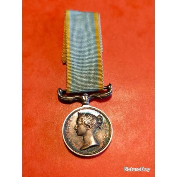 SUPERBE REDUCTION/MINIATURE MEDAILLE DE CRIMEE 1854