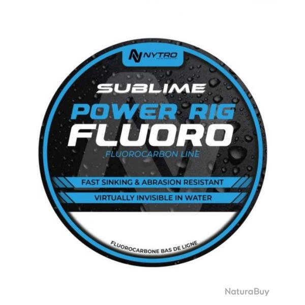 NYTRO FIL DE PCHE SUBLIME POWER RIG FLUORO 50M NYTRO 0,13mm 50m