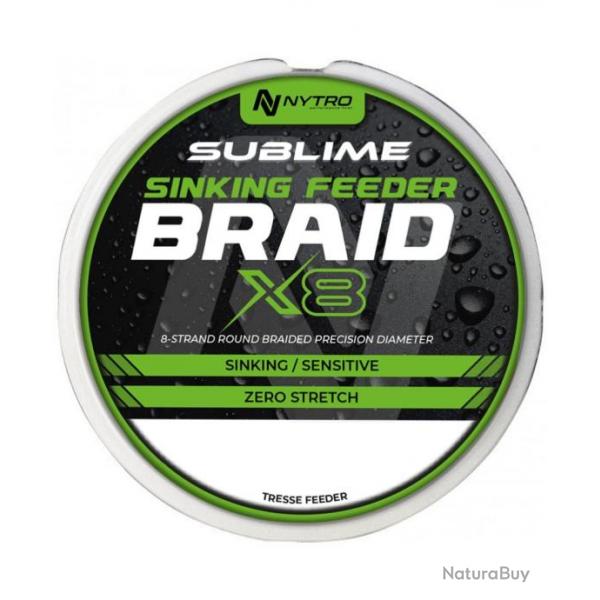 NYTRO SUBLIME X8 SINKING FEEDER BRAID 150M NYTRO 0,08mm 150 m