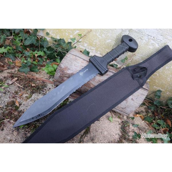 Glaive Lgionnaire Romain Reapr Legion Sword Lame Acier 420 Serrated Manche Nylon Etui Nylon