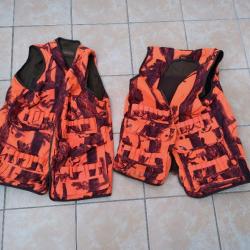 Deux gilet de chasse percussion