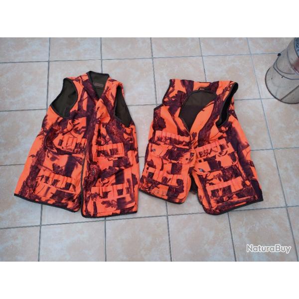 Deux gilet de chasse percussion