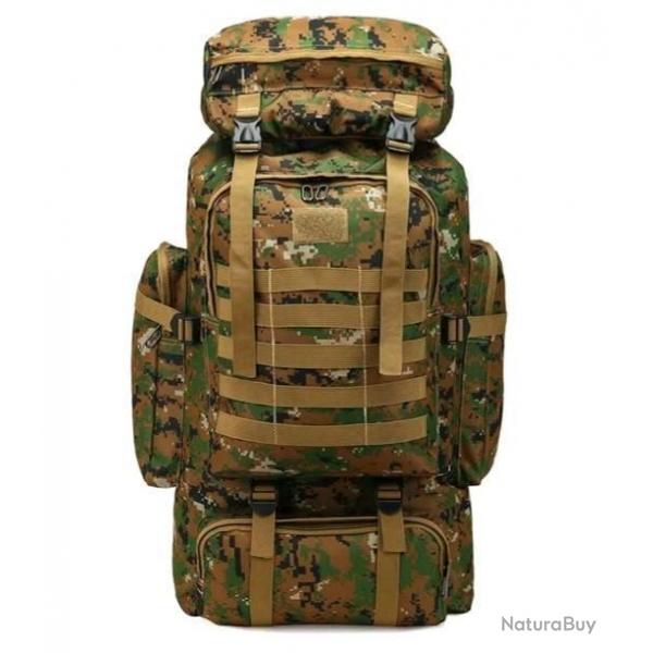 SAC A DOS 70L vert Camouflage PRIX DE DPART 1 n1