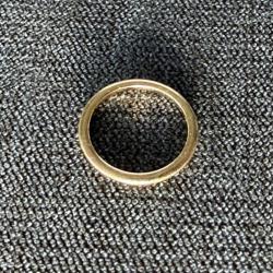 Petit anneau or jaune 18 carats - taille 46 - bague - alliance