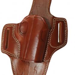 Etui cuir de ceinture spécifique pour pistolet CZ Shadow 2 - droitier marron