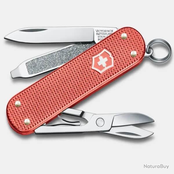 0.6221.L25 Couteau suisse Victorinox Classic SD Alox Stone Red dition limite 2025