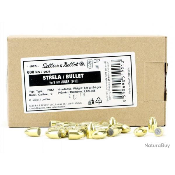 OGIVES 9MM 124gr SELLIER & BELLOT