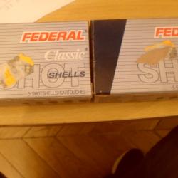 2 BOITES FEDERAL  CHEVROIINES 20 GRAINS CAL 12 70 MM