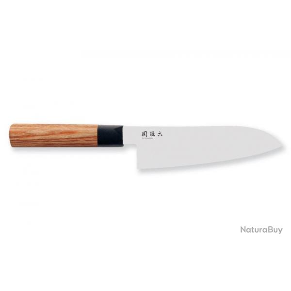 Kai MGR-0170S Seki Magoroku Redwood Santoku lame de 17 cm