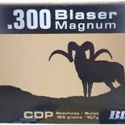 UNE BOITE DE 20 BALLES NORMA BLASER CALIBRE 300 BLASER MAGNUM CDP 165GR  10.7G