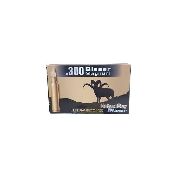 UNE BOITE DE 20 BALLES NORMA BLASER CALIBRE 300 BLASER MAGNUM CDP 165GR  10.7G