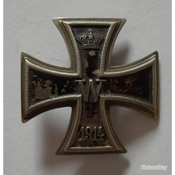 Croix de fer 1 re classe Allemande WW1 14-18