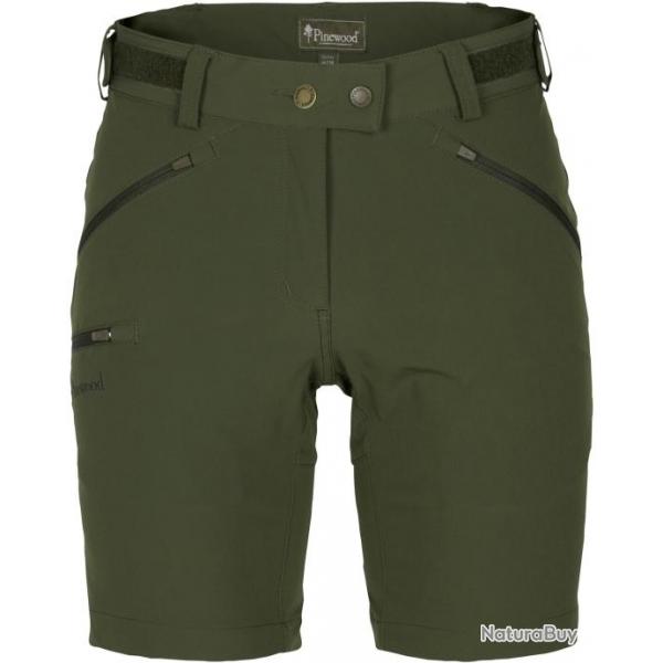 Short pour femmes Abisko Light Stretch (Couleur: Vert, Taille: 38)