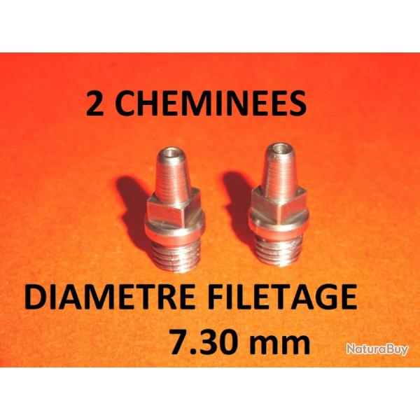 paire de chemines fusil  piston diamtre 7.30mm - VENDU PAR JEPERCUTE (YO246)