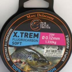 Fluorocarbone delacoste X trem soft 25m 0,12