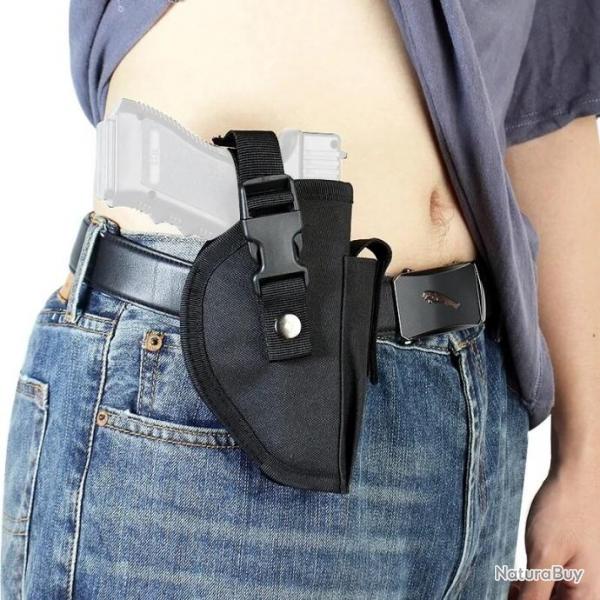 Holster de ceinture droitier en nylon avec clip