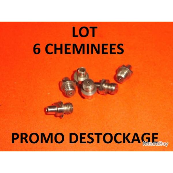 lot de 6 chemines NEUVES de revolver poudre noire - VENDU PAR JEPERCUTE (YO249)