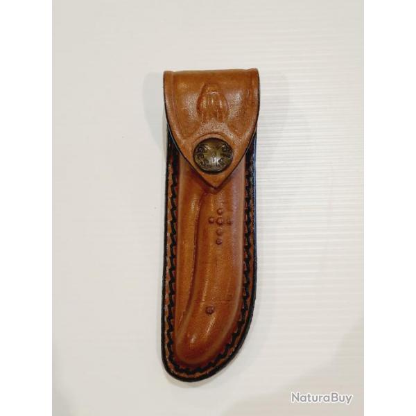 Etui Fourreau pour couteaux 11cm marron clair