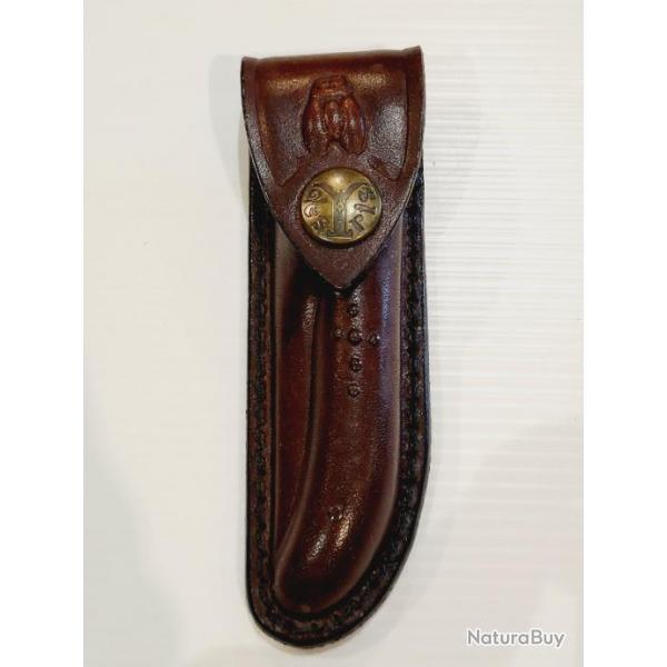 Etui Fourreau pour couteaux 11cm marron