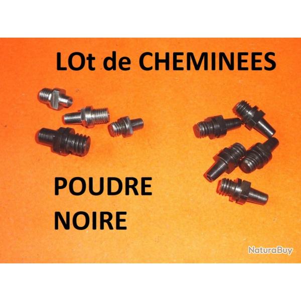 lot de 9 chemines de revolver poudre noire (dimensions sur l'annonce)- VENDU PAR JEPERCUTE (YO250)