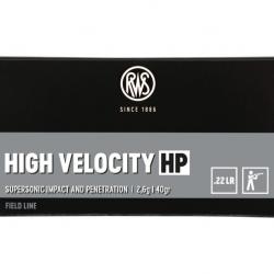 CARTOUCHES RWS .22LR HIGH VELOCITY HP x50