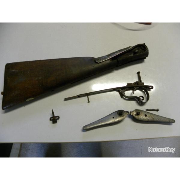 LOT PIECES DETACHEES FUSIL DE CHASSE VERNEY CARRON