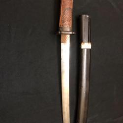 ancien sabre tanto katana lame 30cm total 43cm