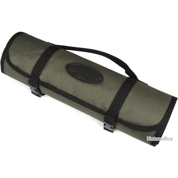 TOURBON Tapis de nettoyage enroulable pour pistolet de chasse avec poche de rangement pour outils