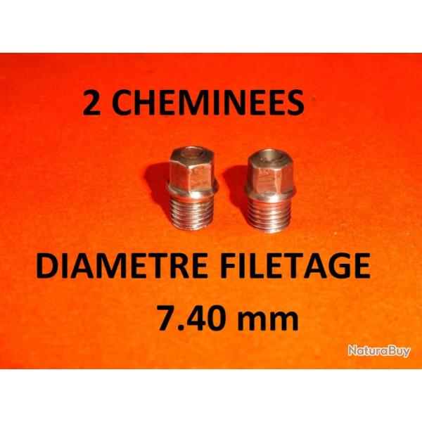 paire de chemines fusil type LEFAUCHEUX diamtre 7.40mm - VENDU PAR JEPERCUTE (YO248)